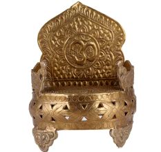 Brass Om Embossed God Singhasan