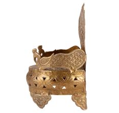Brass Om Embossed God Singhasan