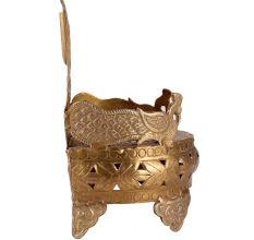 Brass Om Embossed God Singhasan