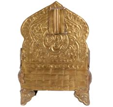Brass Om Embossed God Singhasan