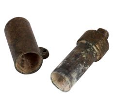 Old  Brass Lime Box Or  Chuna Dani