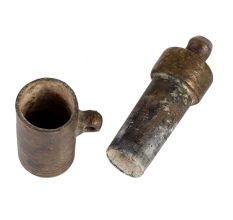 Old  Brass Lime Box Or  Chuna Dani
