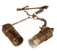 Brass Chuna Dani With  Long Chain And Stick