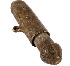Cylindrical Brass Betel Lime Paste Box