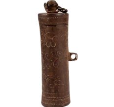 Brass Betel Lime Box In Antique Color
