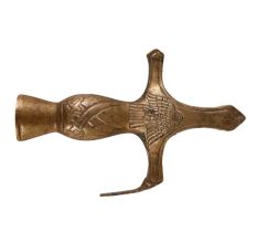 Old Brass Sword Hilt Or Handle