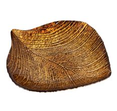 Gold Glass Leaf Tray