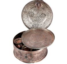 Tinned copper Paandan Box From India