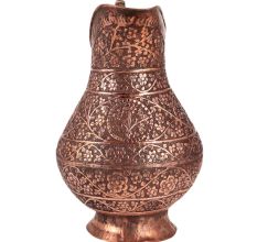 Hand made Copper Repousse Water Jug or Pitcher