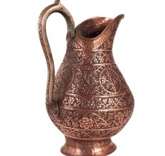 Hand made Copper Repousse Water Jug or Pitcher
