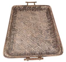 Hand Crafted Rectangular Copper Tray