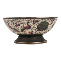 Brass Bidri WorkÂ Peacock Design DecorativeÂ Bowl