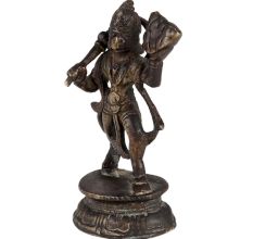 Brass Hanumanji Statue Holding Sanjeevani Booti