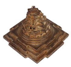 Brass Meru Shree Yantra Figurine