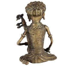 Brass  Tribal Man MusicianÂ Dhokra Art