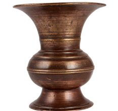 Brass Spittoon Pot With Weighted Base