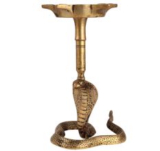 Golden BrassÂ Naga Cobra Five WickÂ Oil Lamp