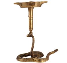 Golden BrassÂ Naga Cobra Five WickÂ Oil Lamp