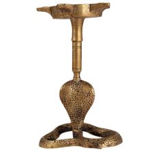 Golden BrassÂ Naga Cobra Five WickÂ Oil Lamp