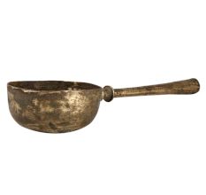 Brass Ladle With A Deep Cup And Black Finish
