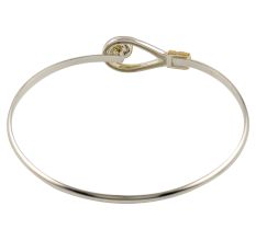 Knot Rope Bangle  92.5 Sterling Silver Bracelet