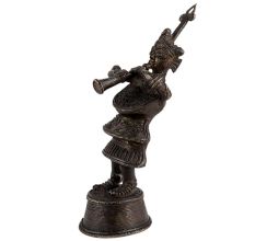 Tribal Ganesh Musician Figural Statue
