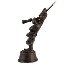 Tribal Ganesh Musician Figural Statue