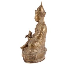 Brass Buddhist PadmasambhavaÂ Statue