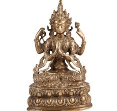 Brass Tibetan Buddhist Deity