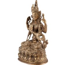 Brass Tibetan Buddhist Deity