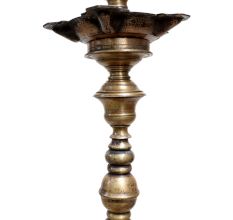 Brass Peacock Kuthu Villaku Oil Lamp