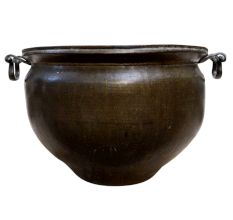 Vintage Water Pot Kettle Cauldron in Brass with Â Handles