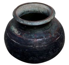 Old Matki Water Pot With Black Finish
