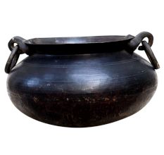 Old-fashioned Brass Fireplace Cooking Pot