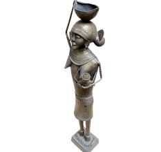 Handmade Brass Tribal Lady with Kid