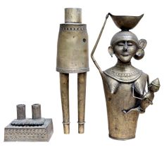 Handmade Brass Tribal Lady with Kid
