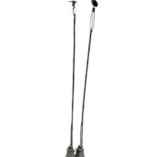 Brass African Tall Female Figurine Tribal Decor Exotic Art In Pair