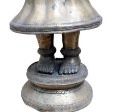 Brass Matka Lady Statue With Nice Black Finish In Pair