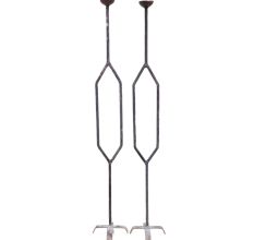 Wrought Iron Candle Stands Floor Standing In Pair