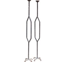 Wrought Iron Candle Stands Floor Standing In Pair