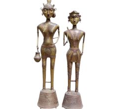Brass Tribal Couple