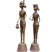Brass Tribal Couple