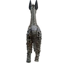 Brass Dhokra Horse Figurine With Gods Engravings