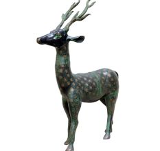 Brass Deer In Wild Animal Figurine