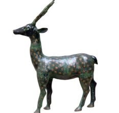 Brass Deer In Wild Animal Figurine
