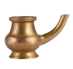 Brass Pooja Jal Kamandal Pot With Spout