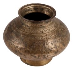 Brass Engraved Design Kalash Water Pot