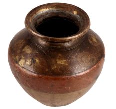 Brass And Copper Ganga Jamuna Water Pot