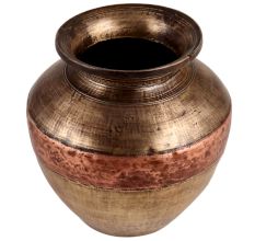 Brass and Copper Pot From North India