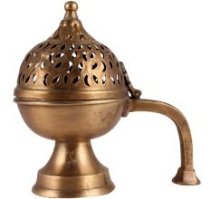Brass Lobandan Incense Burner with Handle